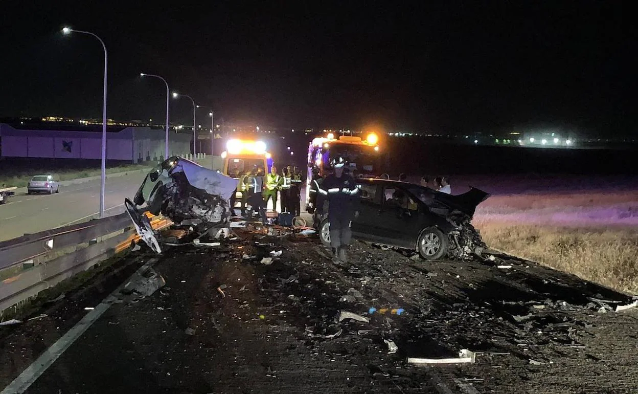 Un hombre de 62 años fallece tras una colisión frontal cerca de Villanueva de la Serena 