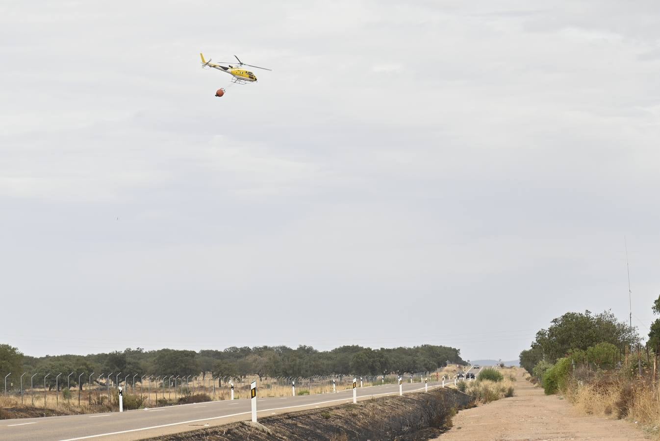 Fotos: Estabilizan y desactivan el nivel 1 de peligrosidad del incendio forestal de Bótoa