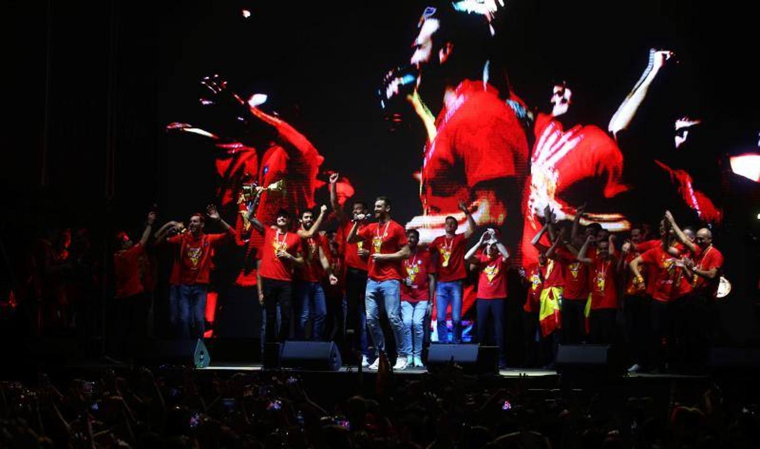 La selección española de baloncesto celebró en Madrid y por todo lo alto la segunda corona mundial de su historia