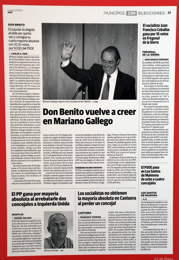 Fotos: HOY repasa en 35 páginas los cuarenta años de los ayuntamientos democráticos