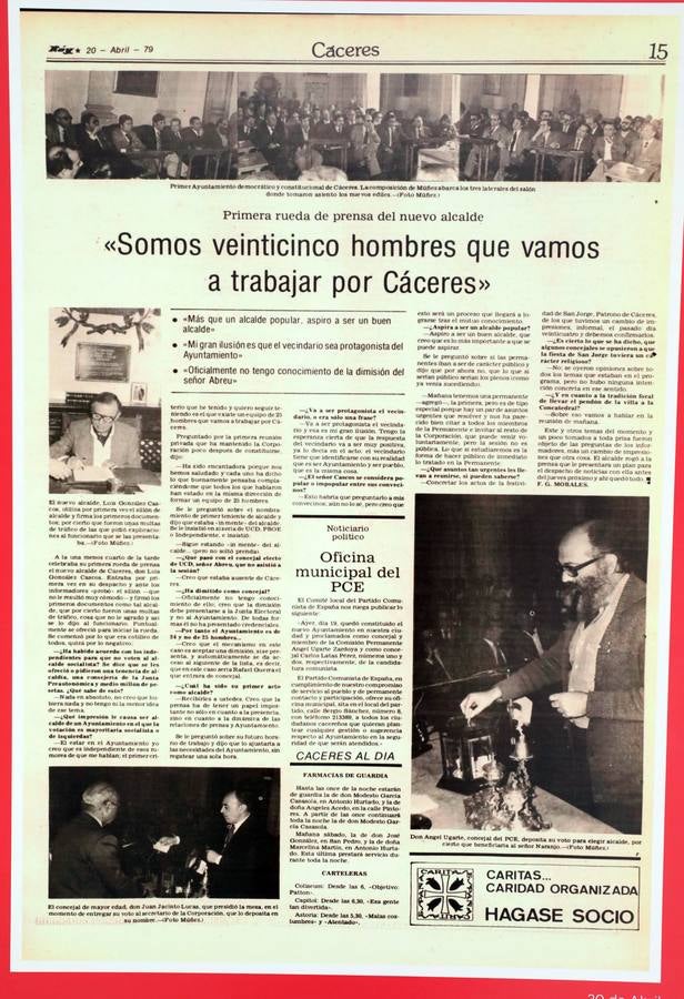 Fotos: HOY repasa en 35 páginas los cuarenta años de los ayuntamientos democráticos