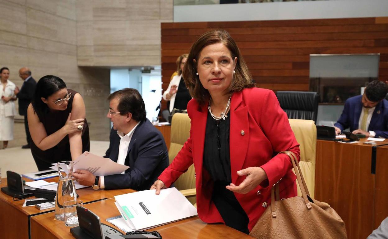 Pilar Blanco-Morales en la Asamblea el pasado día 12. 