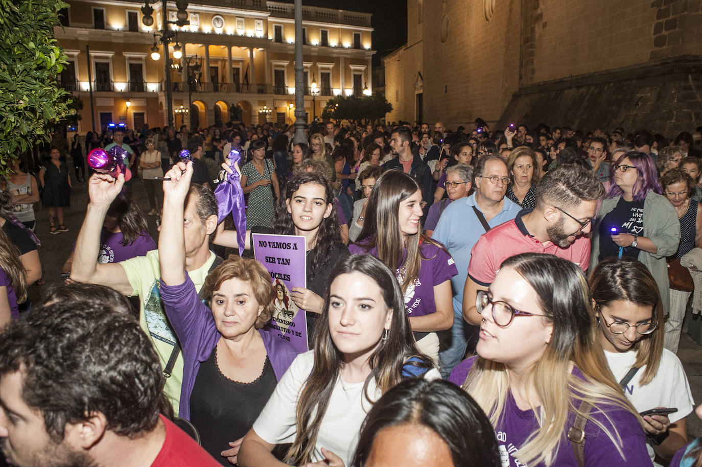 Manifestación celebrada en Badajoz.