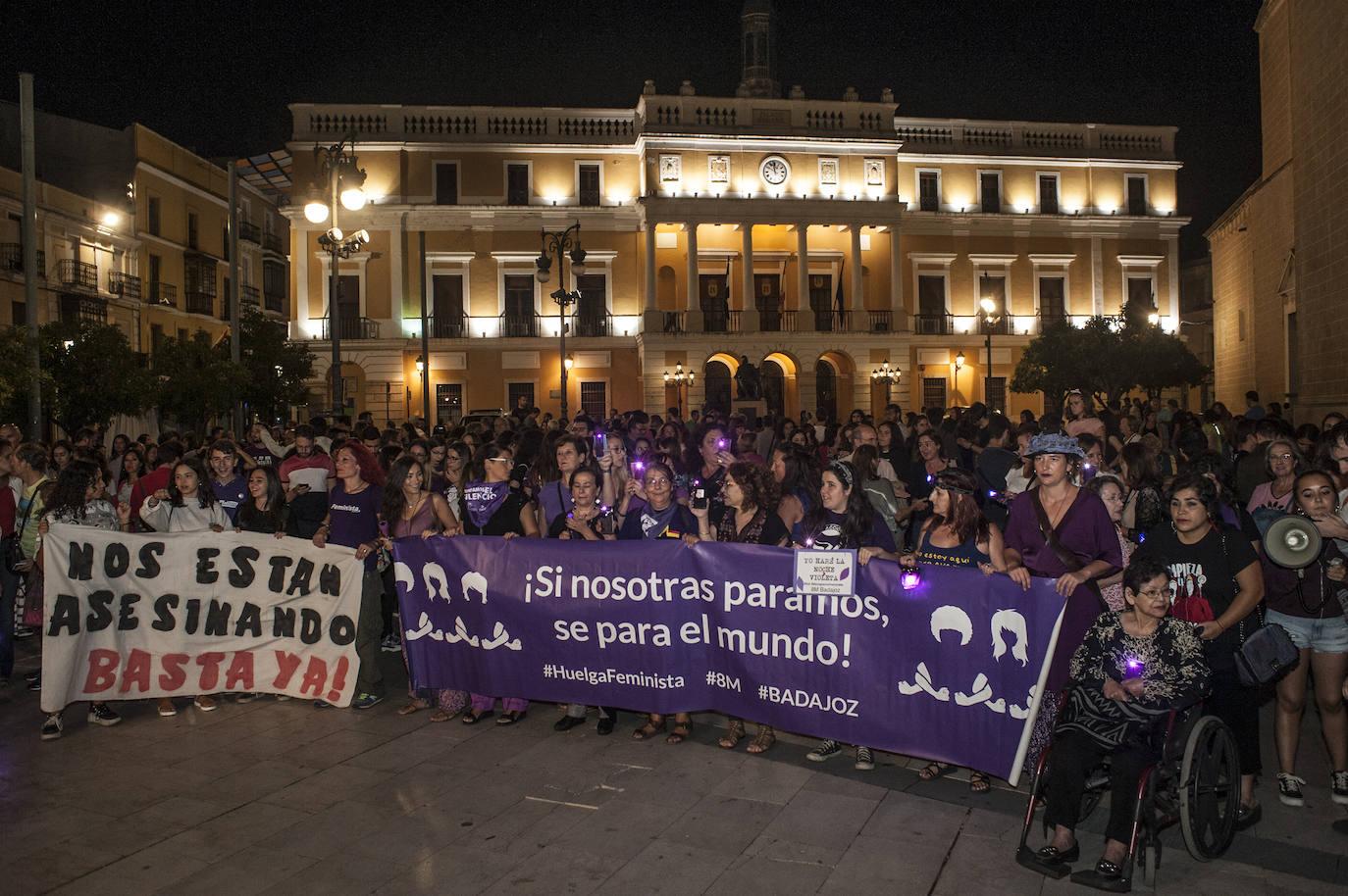 Manifestación celebrada en Badajoz.