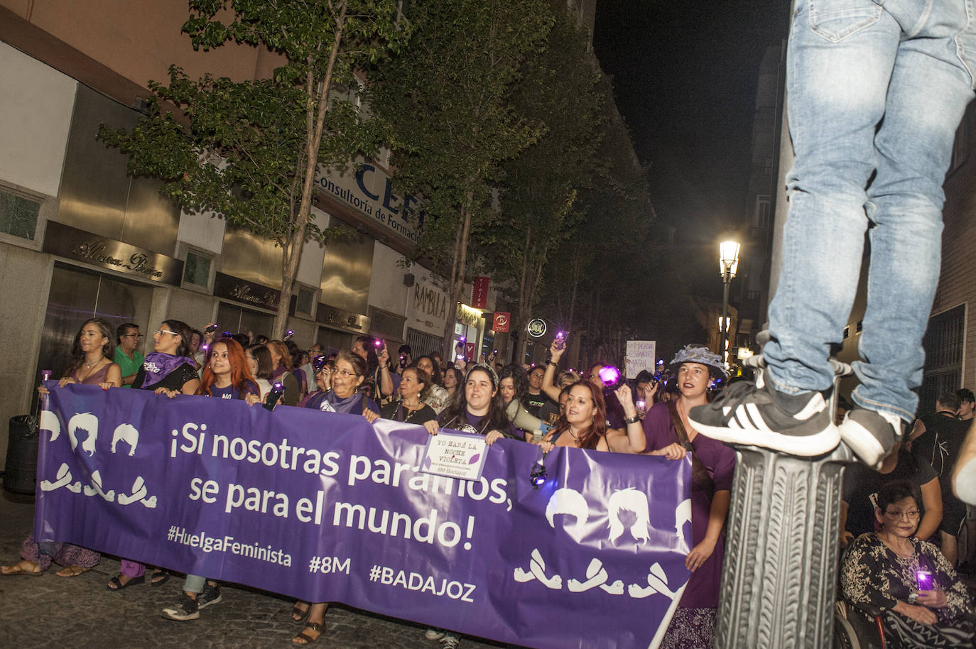 Manifestación celebrada en Badajoz.