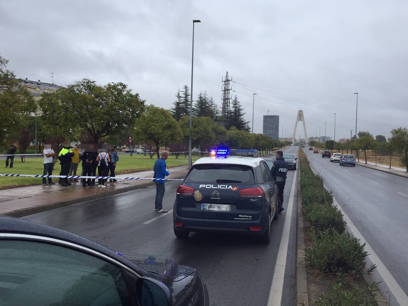 Fotos: Tiroteo en el Puente Real de Badajoz