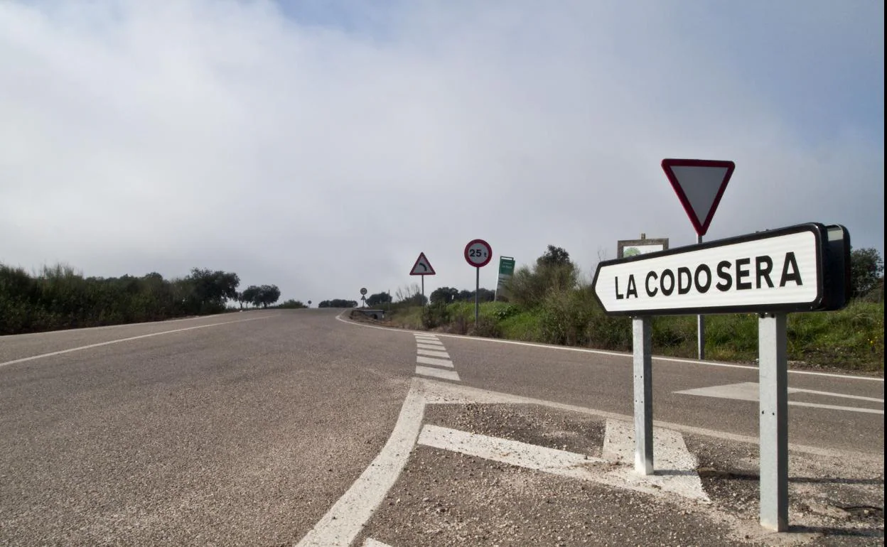 Acceso a La Codosera.: 