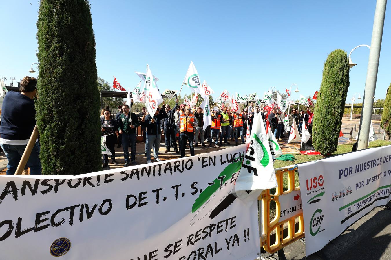 Fotos: Trabajadores de Ambulancias Tenorio mantienen la huelga para el 1 de noviembre