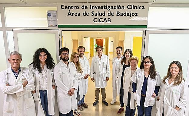 Equipo del Centro de Investigación Clínica de Badajoz (Cicab) encargado del proyecto Medea. :: J. V. ARNELAS