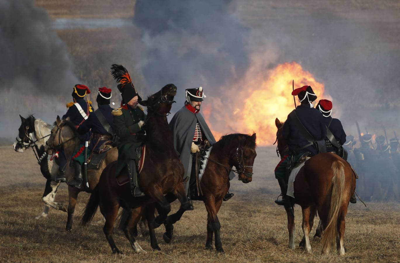 Fotos: Recreación de la Batalla de Berezina de 1812