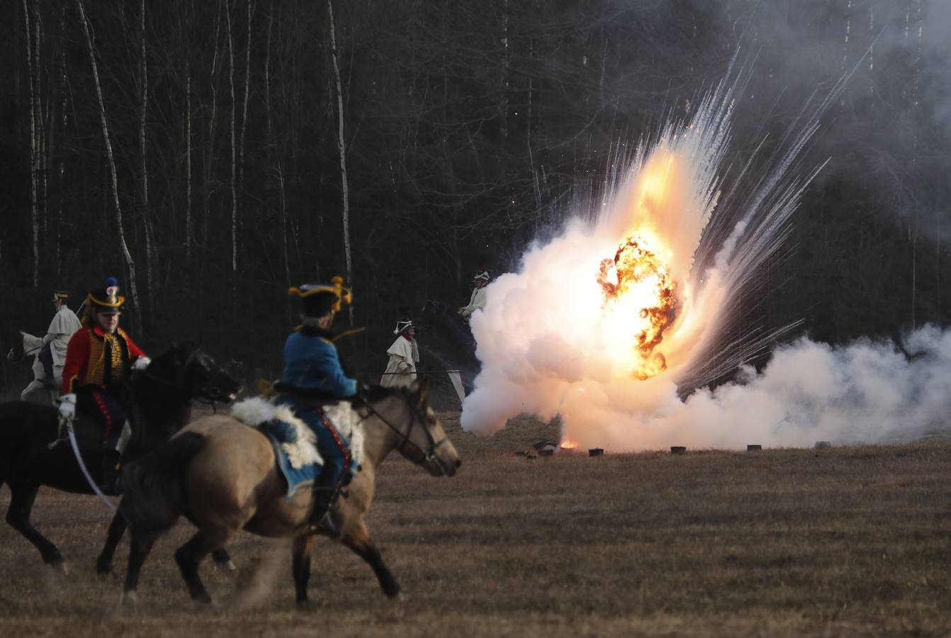 Fotos: Recreación de la Batalla de Berezina de 1812