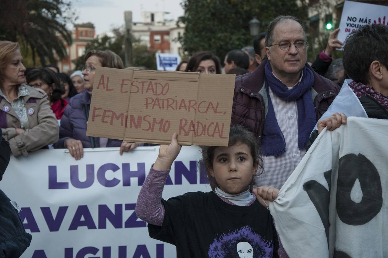 Manifestación contra la violencia de género en Badajoz