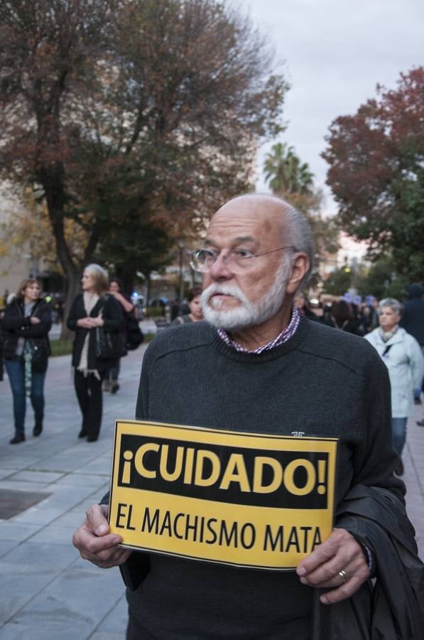 Manifestación contra la violencia de género en Badajoz
