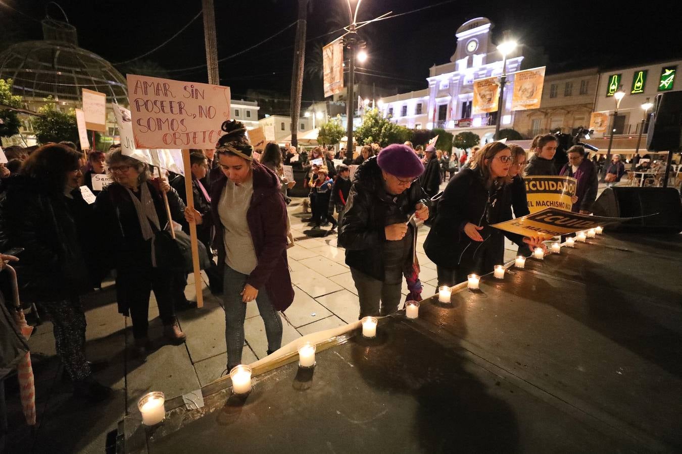 Manifestación contra la violencia de género en Mérida