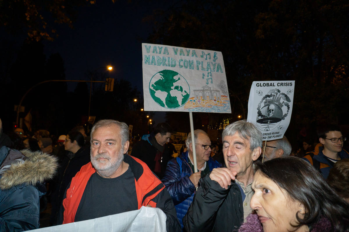Fotos: Participantes extremeños en la marcha por el clima celebrada en Madrid