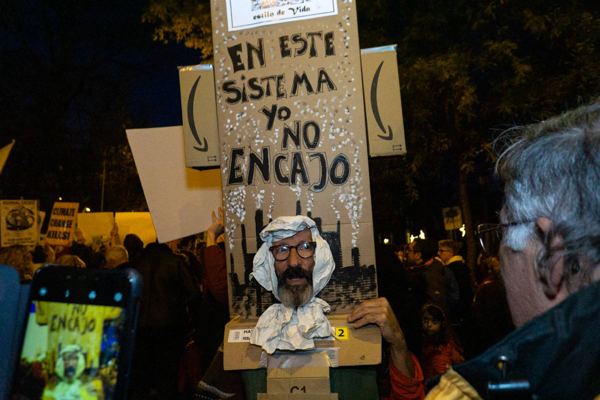 Fotos: Participantes extremeños en la marcha por el clima celebrada en Madrid