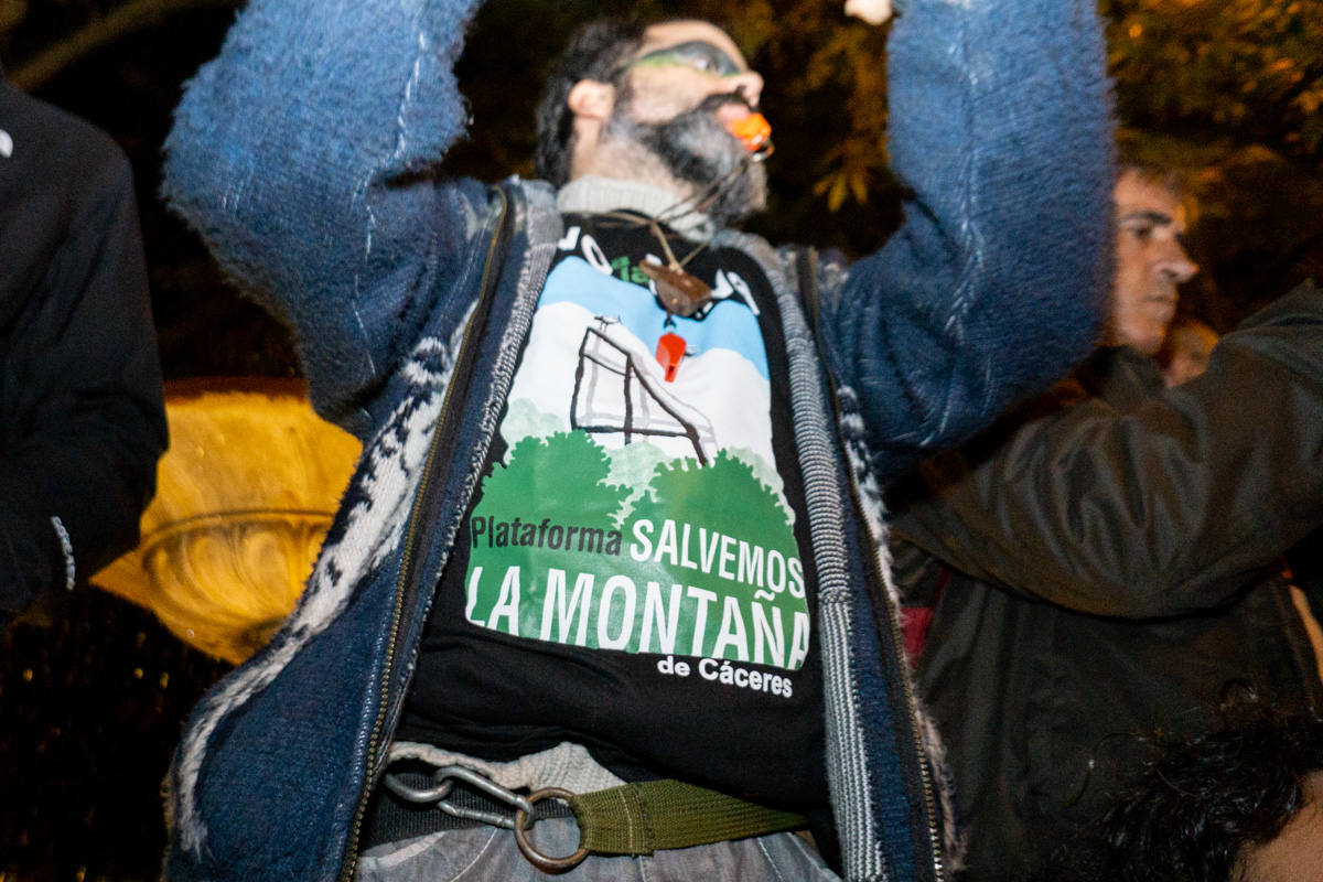 Fotos: Participantes extremeños en la marcha por el clima celebrada en Madrid