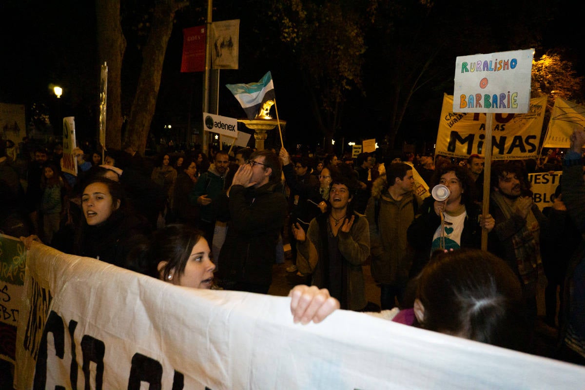 Fotos: Participantes extremeños en la marcha por el clima celebrada en Madrid