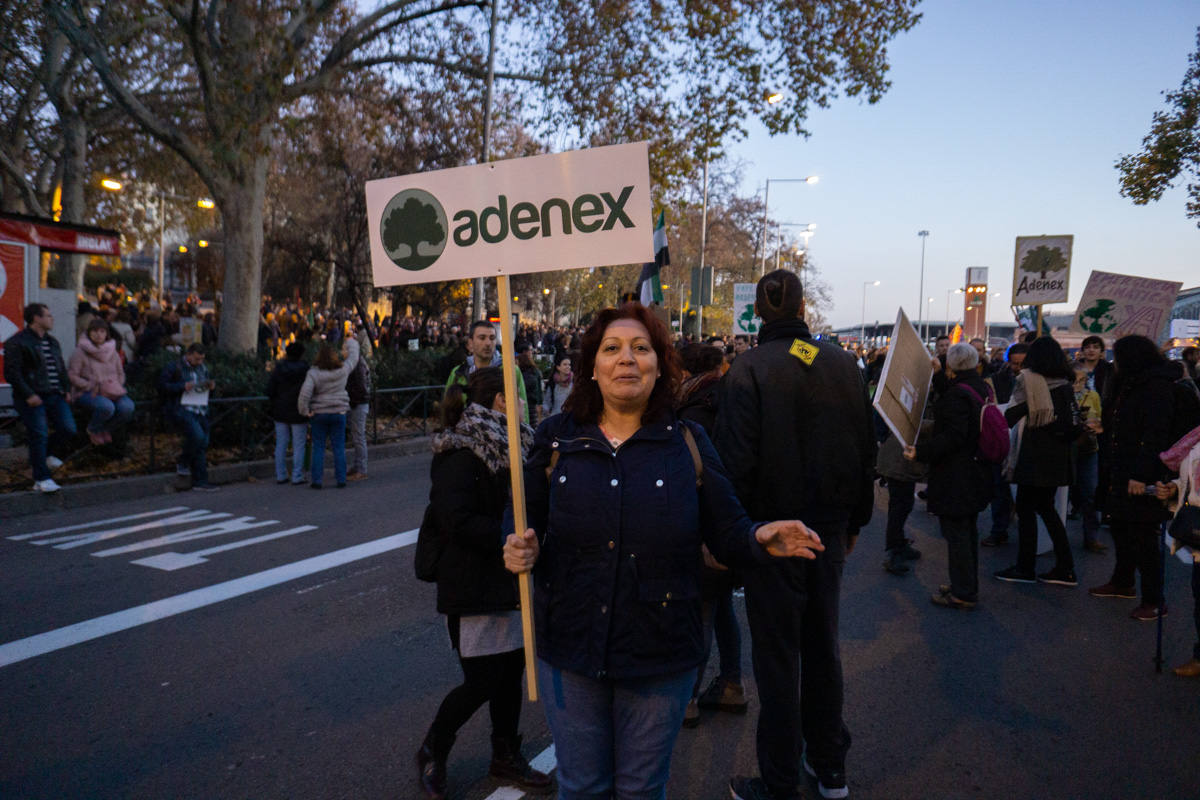 Fotos: Participantes extremeños en la marcha por el clima celebrada en Madrid