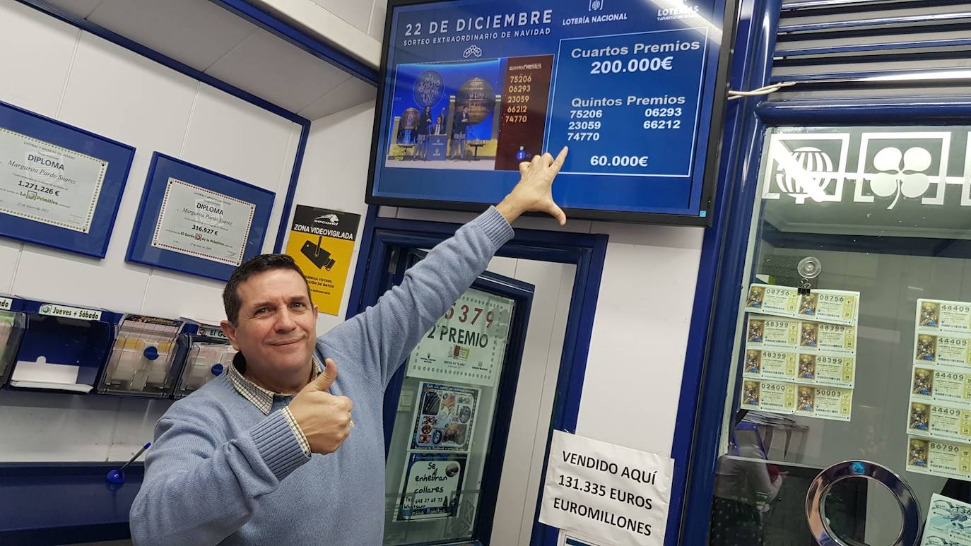 Un quinto premio, el 69823, deja 108.000 euros en la barriada pacense de Valdepasillas