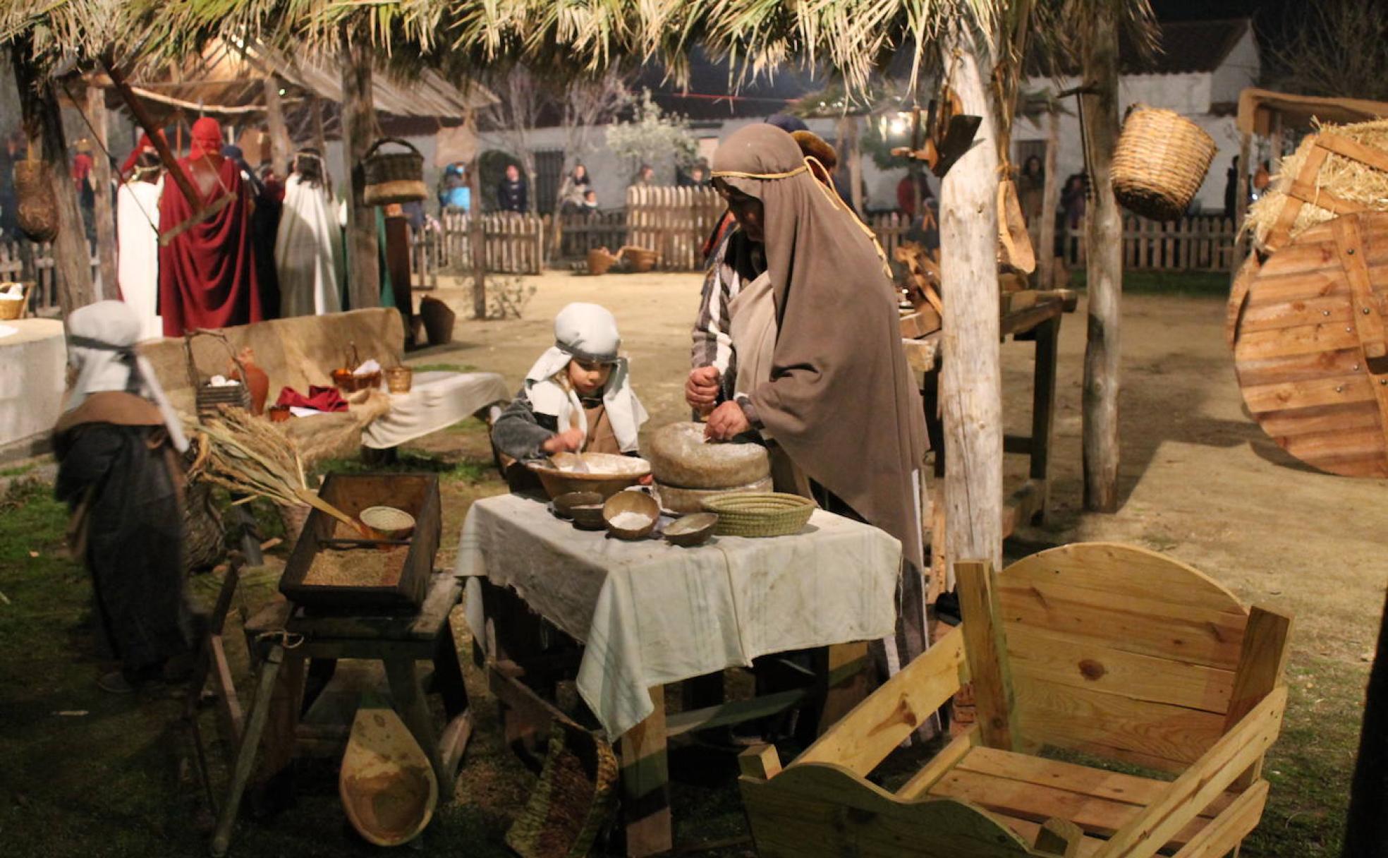 Belén Viviente de La Bazana, pedanía de Jerez de losCaballeros. 