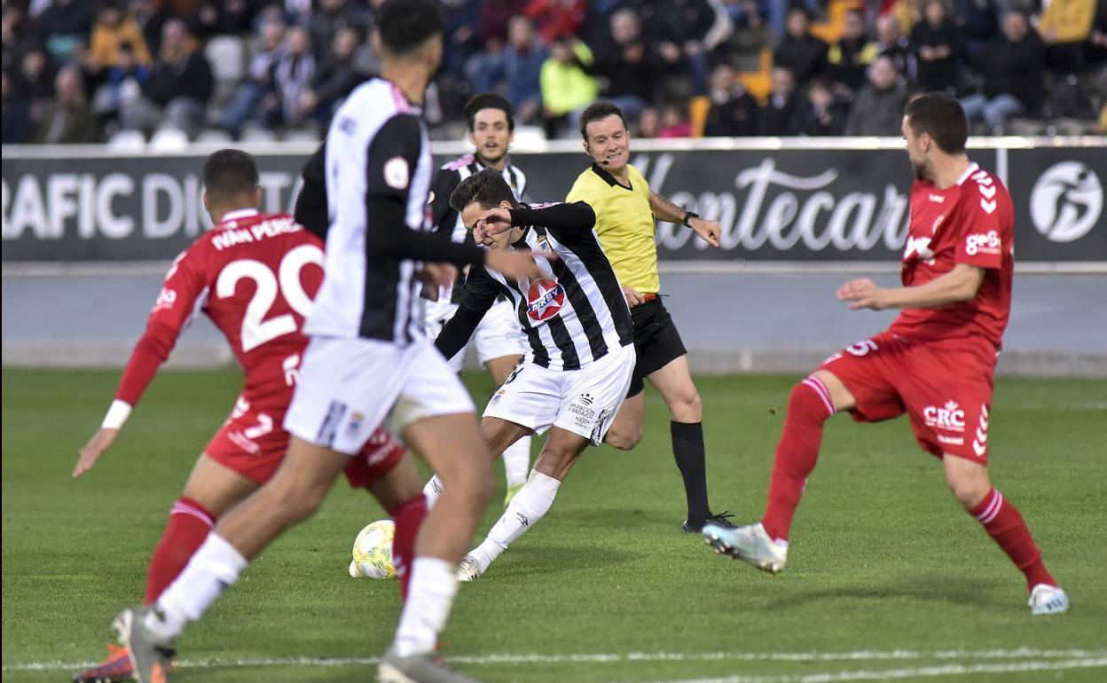 Un momento del partido del pasado fin de semana ante el Murcia.