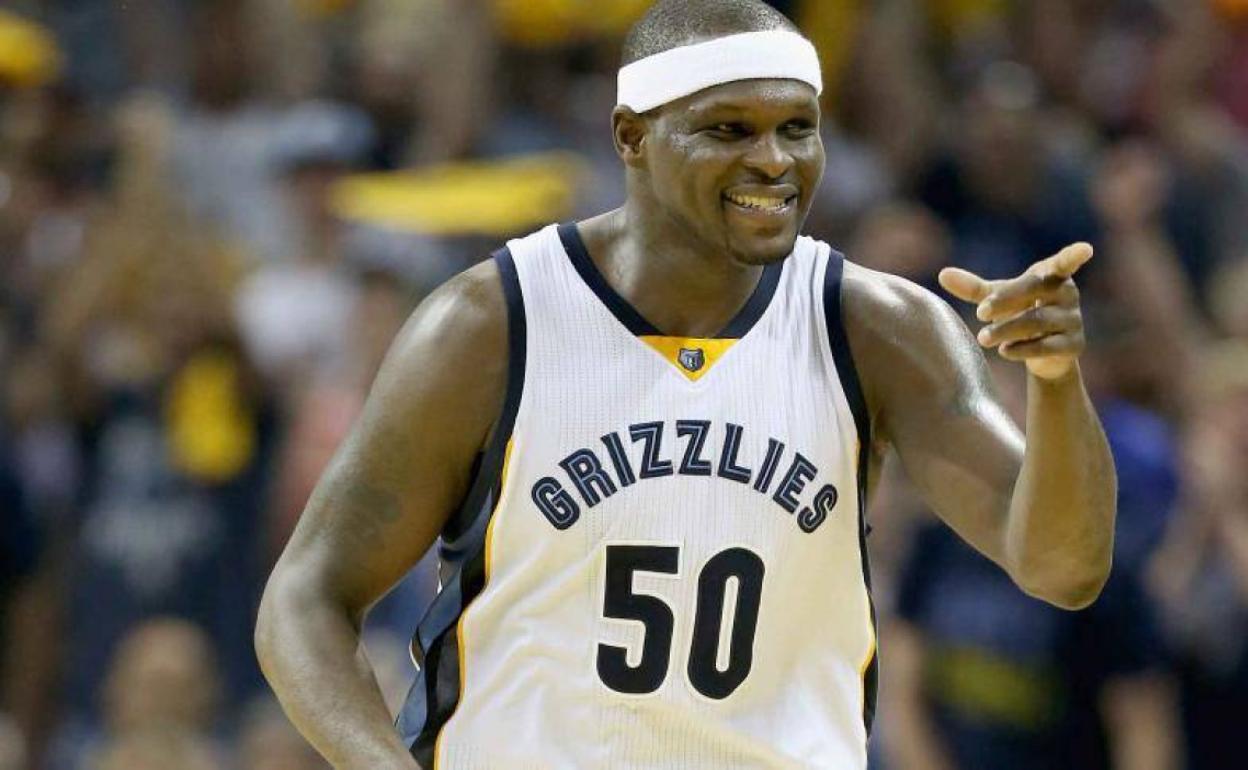 Zach Randolph, en su etapa con los Grizzlies. 