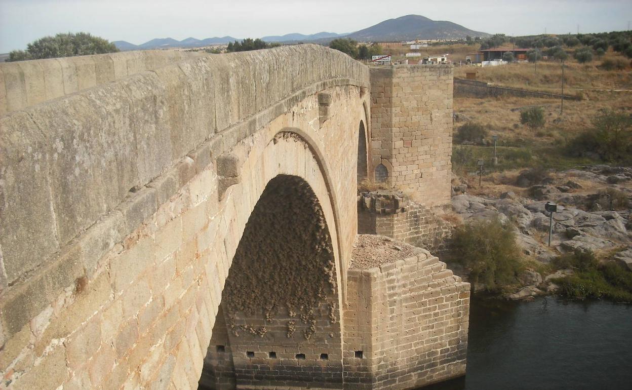 Imagen de archivo del puente en el término municipal de Villar del Pedroso. 