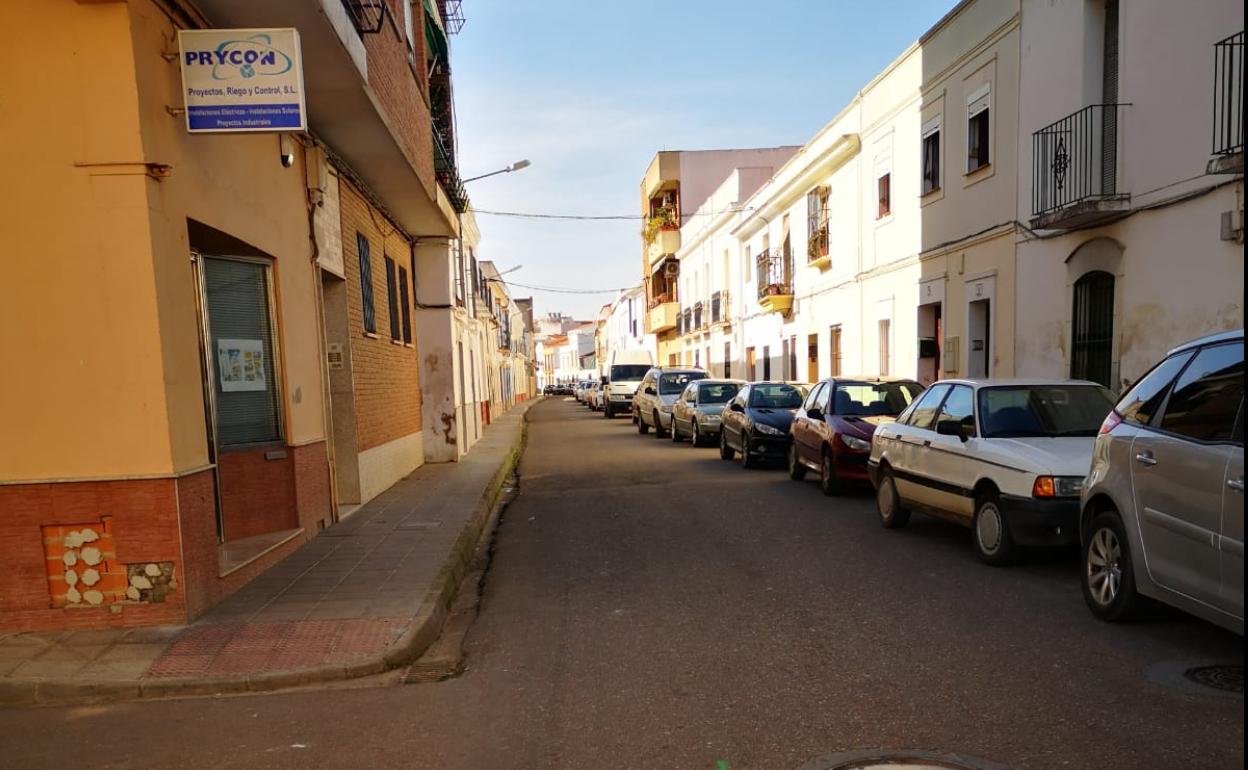 Lugar del suceso en la calle Macías de Porras.