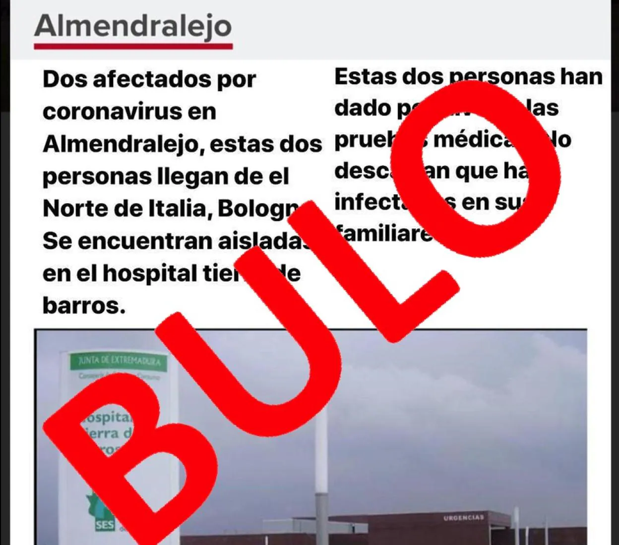 Un bulo sobre el coronavirus colapsa la centralita de la Policía Local de Almendralejo