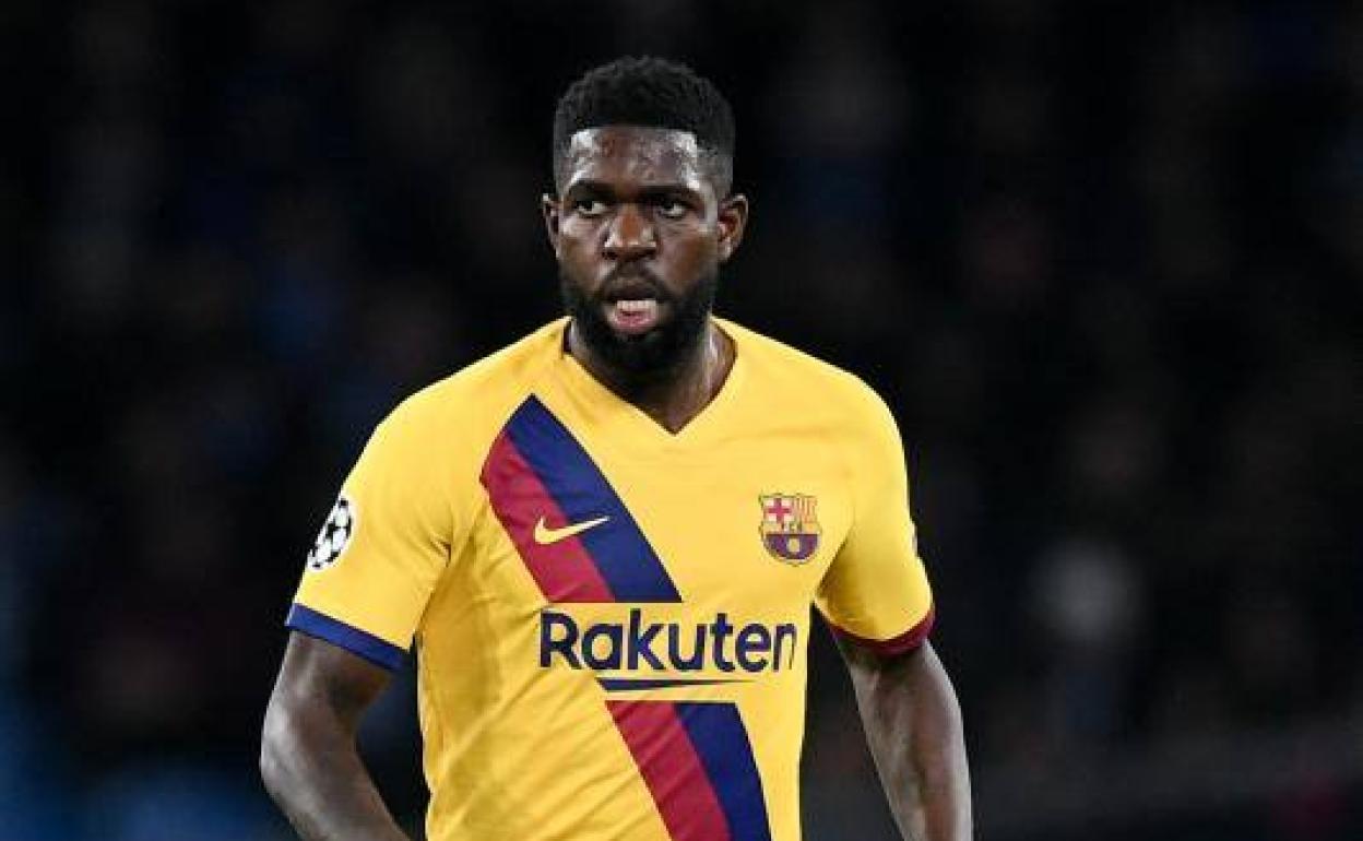 Samuel Umtiti durante un encuentro.