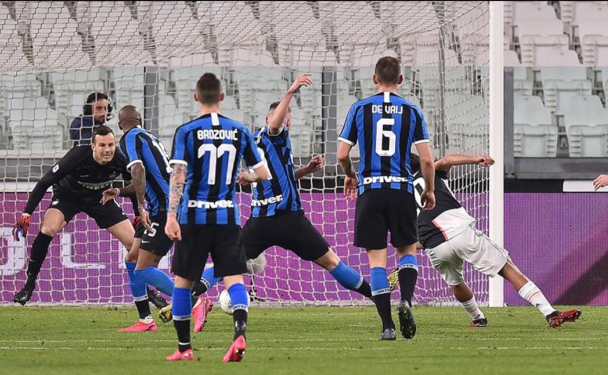 Partido a puerta cerrada entre el Inter de Milán y la Juventus.