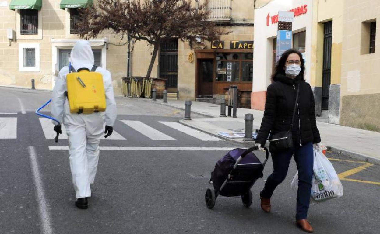 Imagen del día de ayer en Cáceres. 