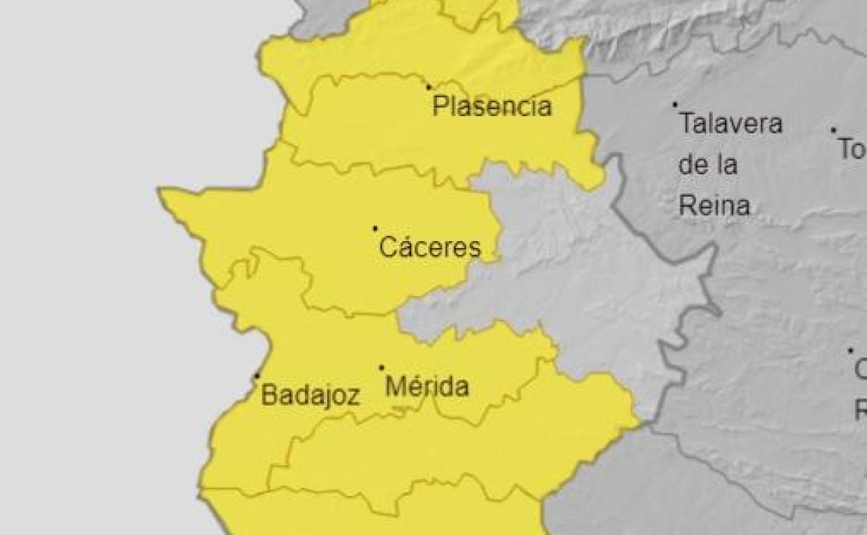 La Aemet Amplía A Casi Toda Extremadura Los Avisos Por Lluvias Para ...