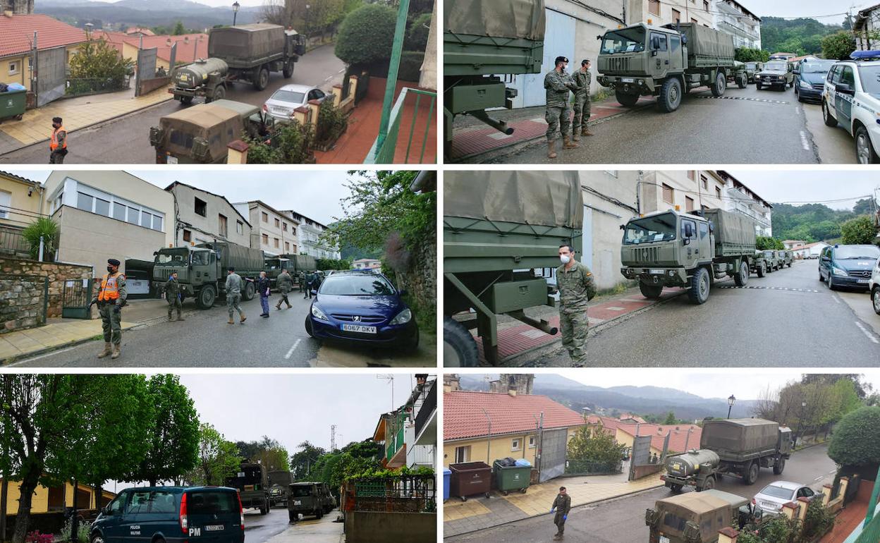 La Brigada de Extremadura XI realiza labores de desinfección en Torre de Don Miguel