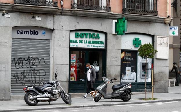 Una farmacia en Madrid.