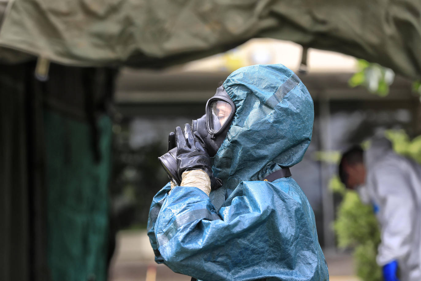 El Ejército vuelve a desinfectar la Residencia Asistida de Cáceres