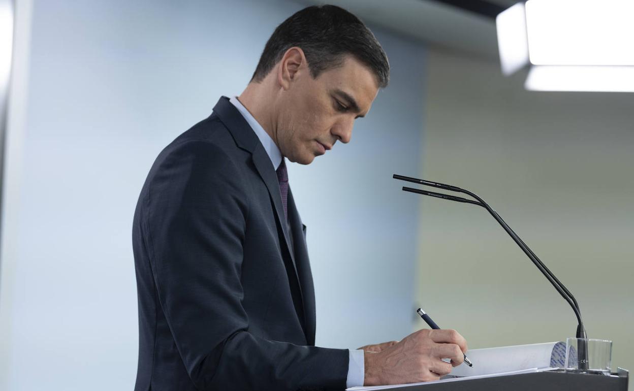 Pedro Sánchez, presidente del Gobierno. 