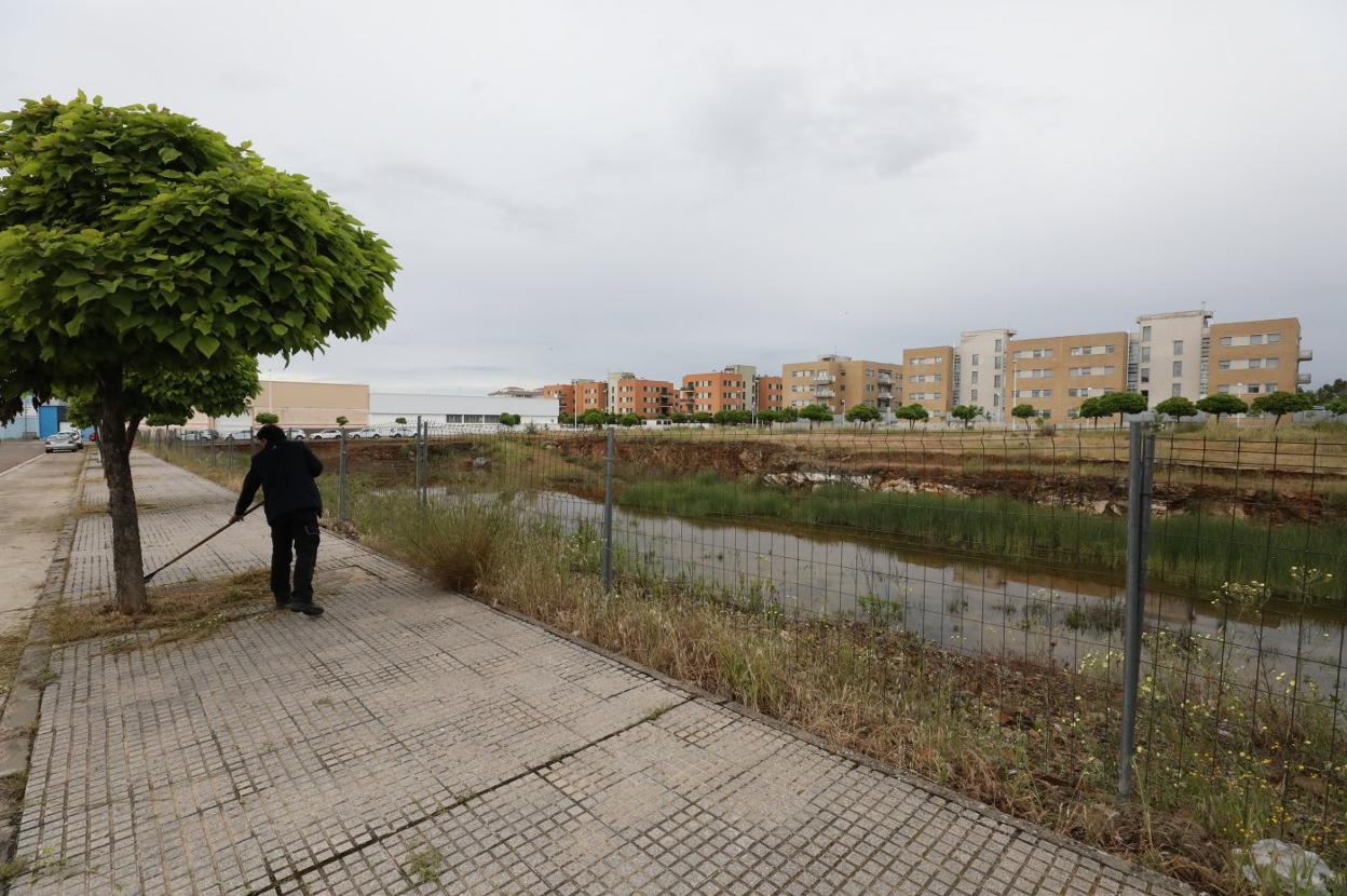 Terrenos que ocupará el nuevo establecimiento Mercadona. 