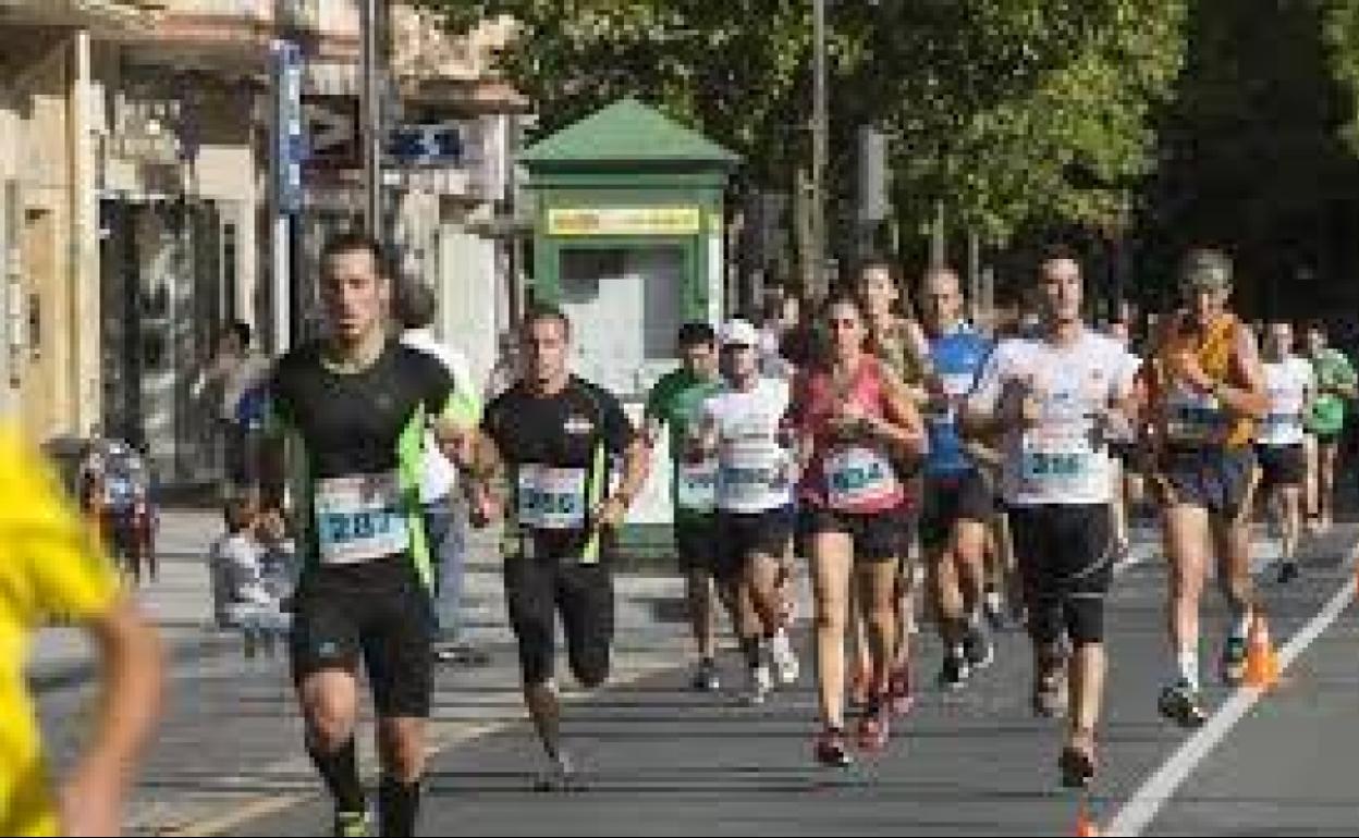 Imagen de una carrera en Irún. 