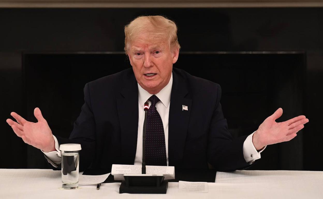 Donald Trump, durante una reunión en la Casa Blanca.