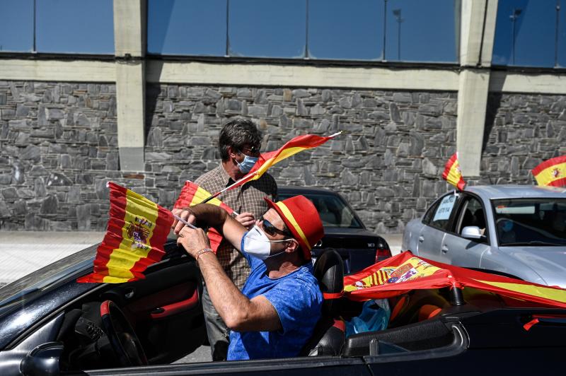 Imagen de la manifestación de Vox en La Coruña