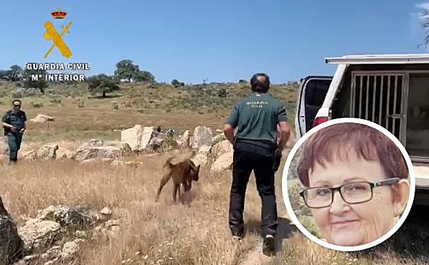 Los guías del servicio cinológico desde Badajoz se han desplazado a la zona con perros.