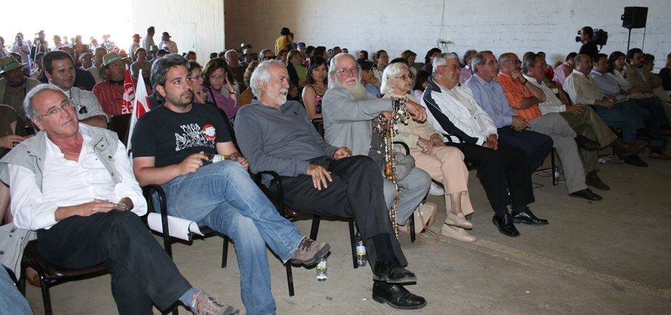 En una entrega de los premios Tierra y Libertad, Pablo Naranjo.