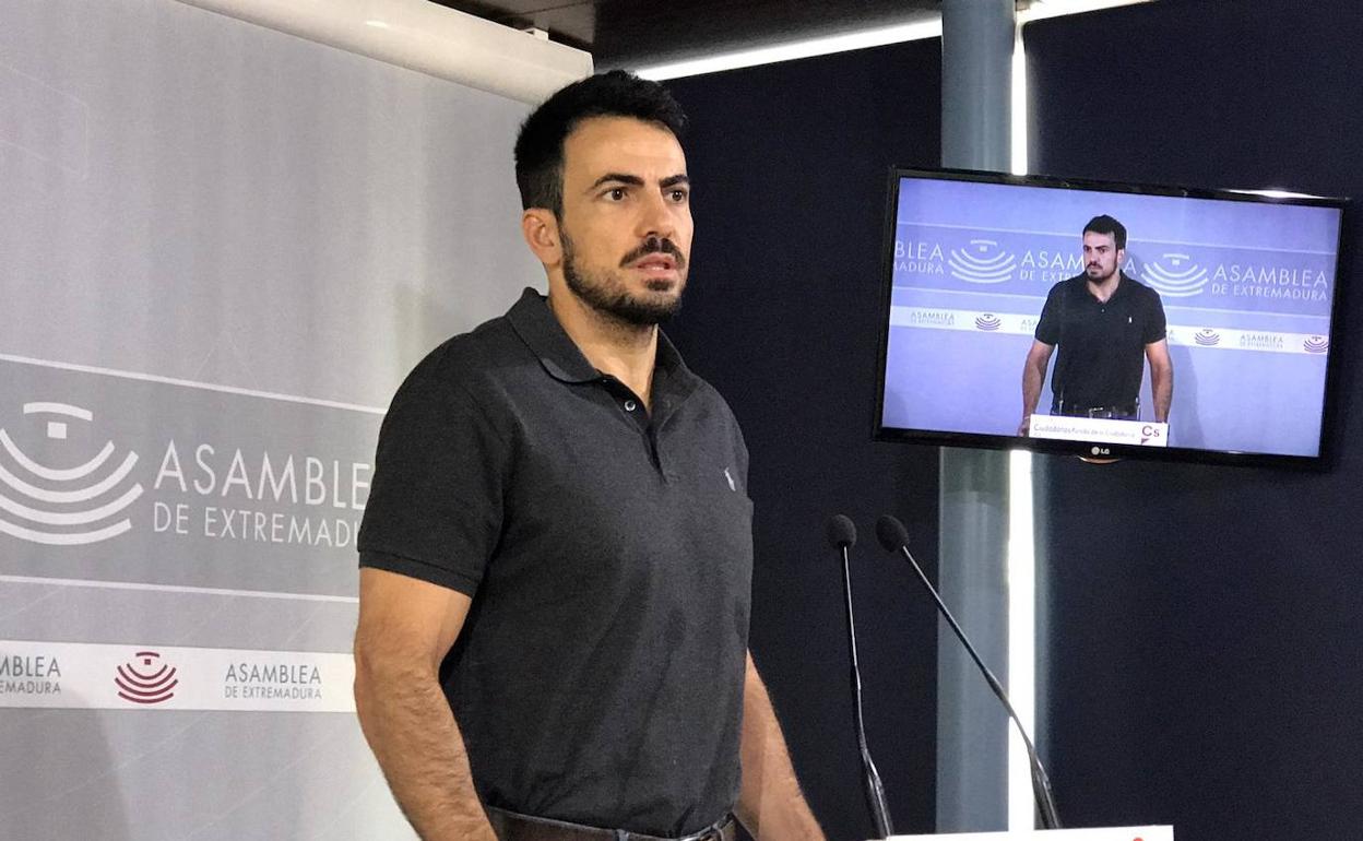 David Salazar, portavoz de Cs en la Asamblea. 