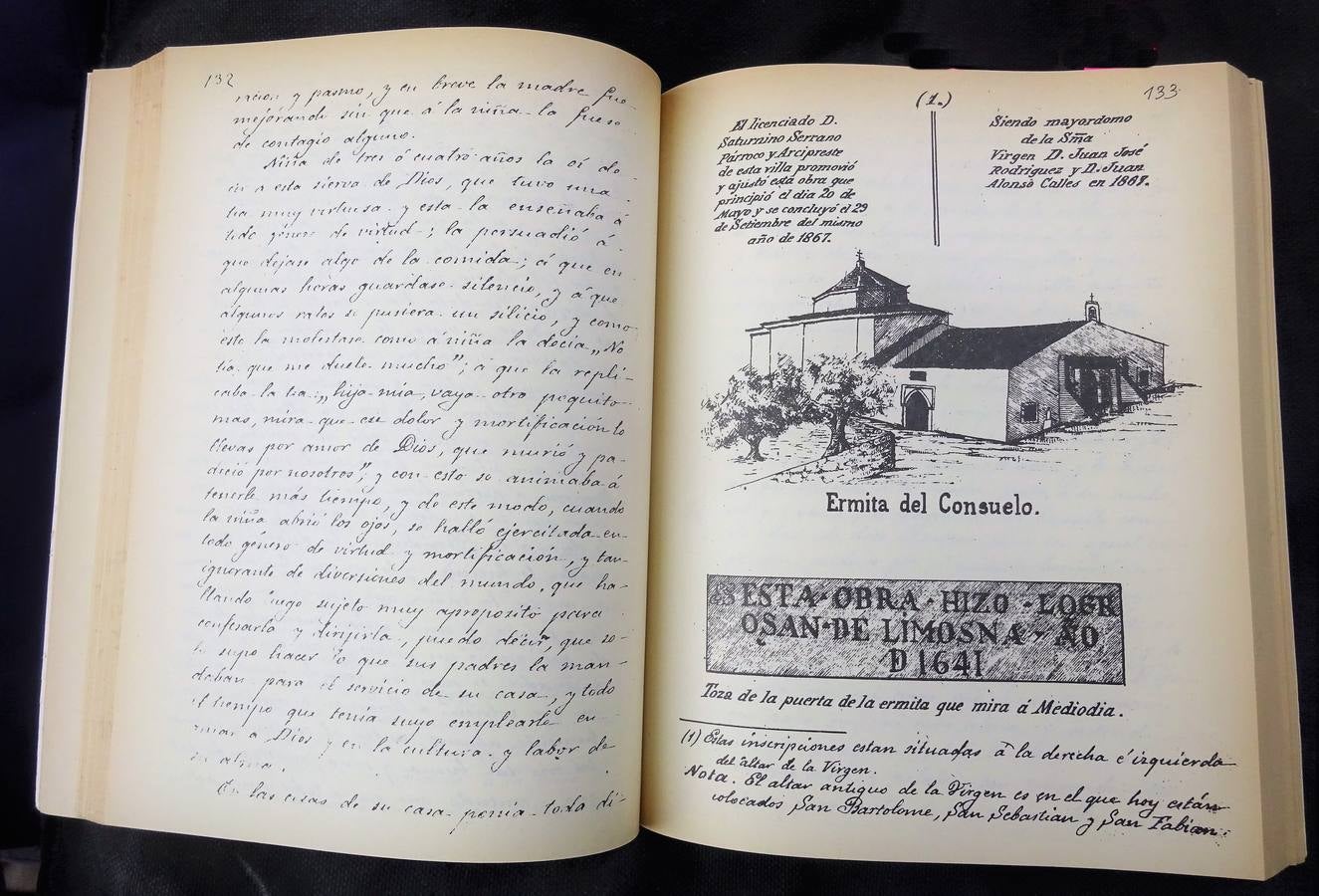 El capítulo dedicado a la ermita del Consuelo.