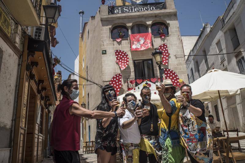 Ambiente en las calles de Badajoz. 