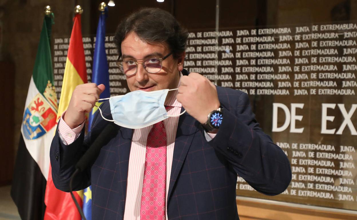 José María Vergeles, vicepresidente segundo de la Junta de Extremadura y consejero de Sanidad. 