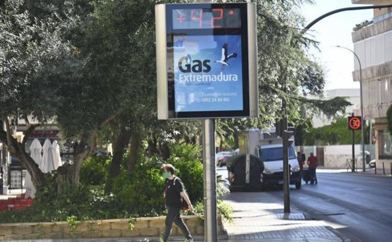 Badajoz marca la temperatura más alta del país, 41,3 grados
