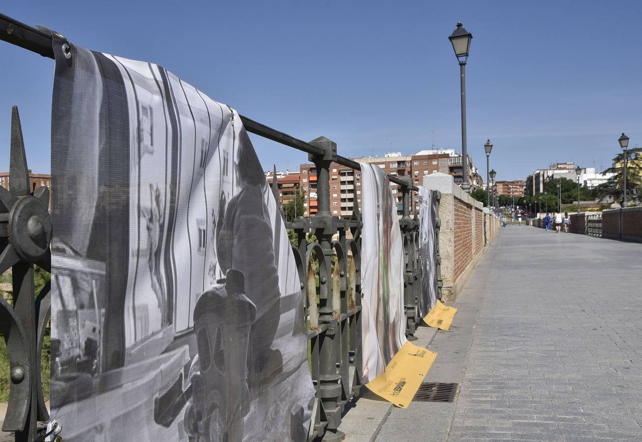 Mal estado de la exposición de PHotoEspaña en el Puente de Palmas